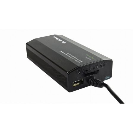 Tacens ANBP100 Adaptador Cargador Corriente Universal Portátil con Puerto USB y 8 Puntas
